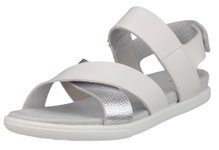 ECCO Sandale Samara 4 Strap (Vollnarbenleder) grau/silber Damen
