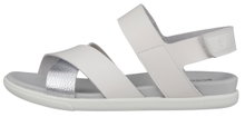 ECCO Sandale Samara 4 Strap (Vollnarbenleder) grau/silber Damen