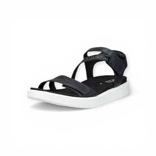 ECCO Soft Sandal (Full Grain Leather) black ladies