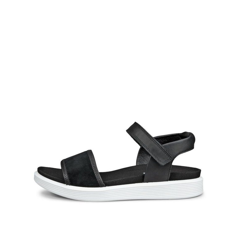 ECCO Sandale Soft (Vollnarbenleder) schwarz Damen