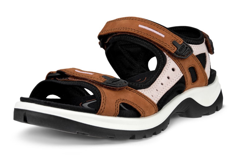 ECCO Sandale Yucatan Leder braun/violett Damen