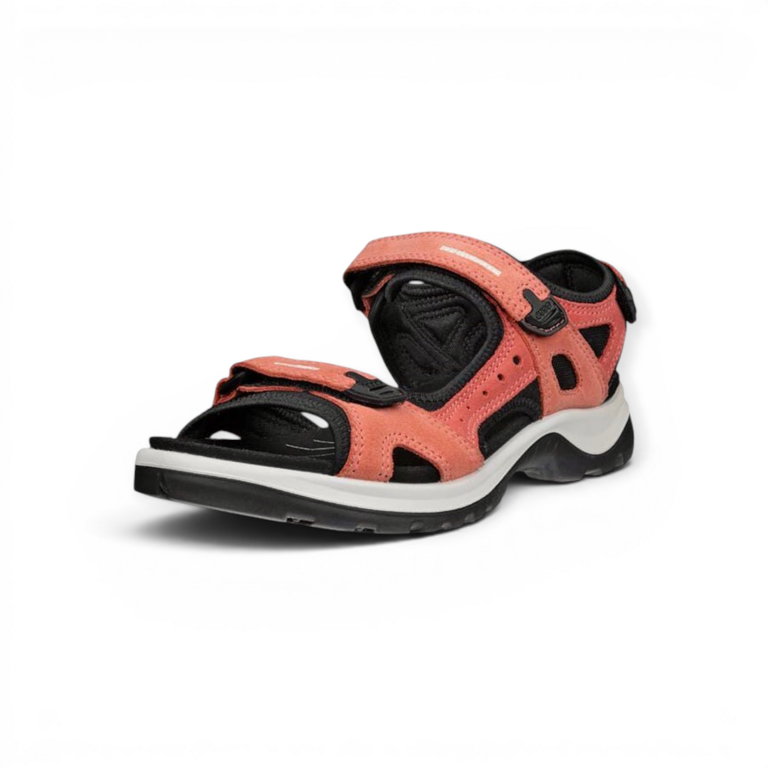 ECCO Sandale Yucatan Leder coralrot Damen