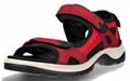 ECCO Sandale Yucatan Leder rot/schwarz Damen