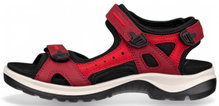 ECCO Sandale Yucatan Leder rot/schwarz Damen