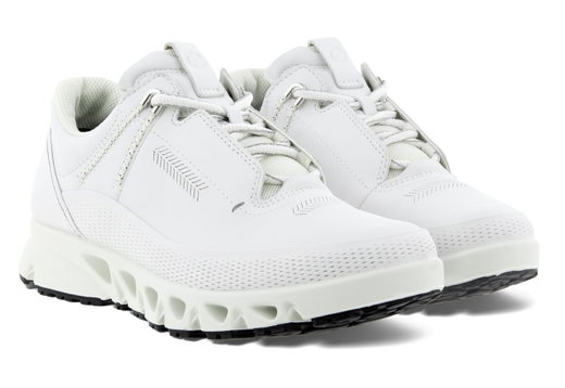ECCO Sneaker Hiking Shoes Multi-Vent Low Gtxs (Full Grain and Nubuck Leather) White Women