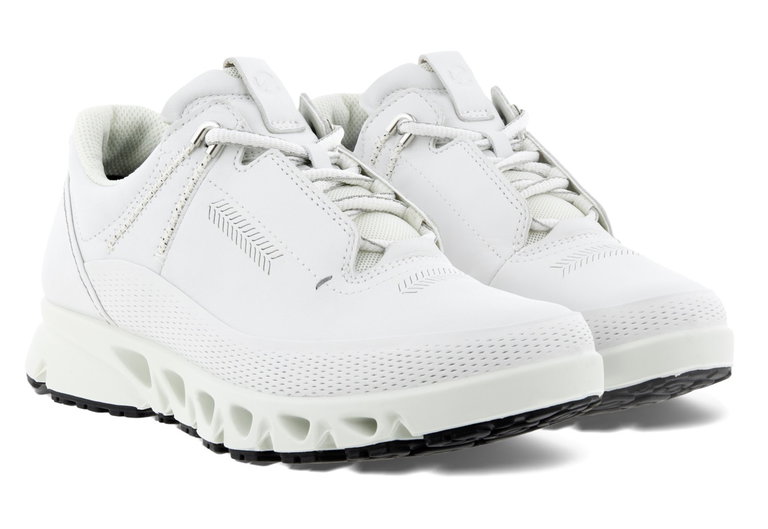 ECCO Sneakersy-wędrówki Multi-Vent Low Gtxs (skóra licowa i nubukowa) białe damskie