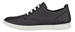 ECCO Sneaker Leisure Lace Up (weiches Premium-Leder) schwarz Damen
