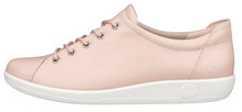 ECCO Sneaker Soft 2.0 Tie (leichte und flexible Sohle) hellrosa Damen