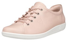 ECCO Sneaker Soft 2.0 Tie (leichte und flexible Sohle) hellrosa Damen