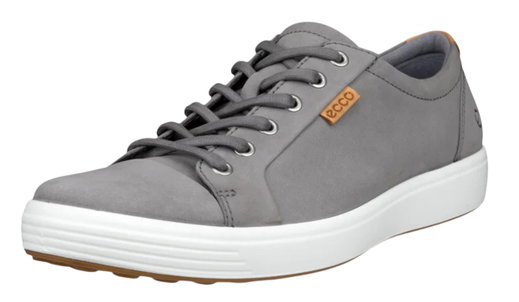 ECCO Sneaker Mens Soft 7 (aus Premium-Leder) grau Herren