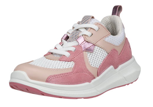 ECCO Sneaker Biom 2.2 Lea Tex (Premium Leder) rosa/weiss Kinder