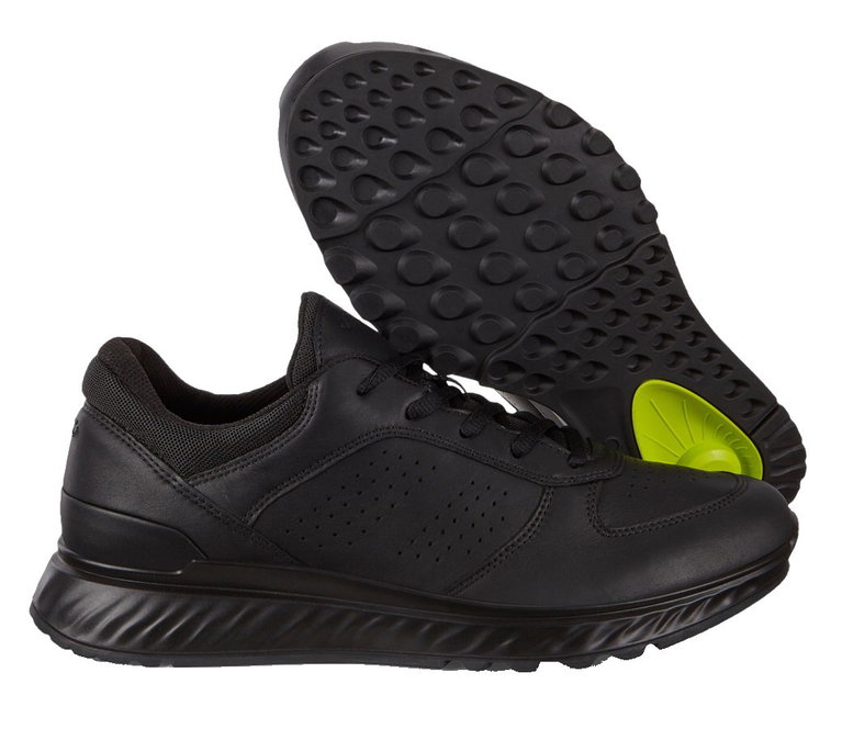 ECCO Sneaker Exostride (Nubukleder) schwarz Herren
