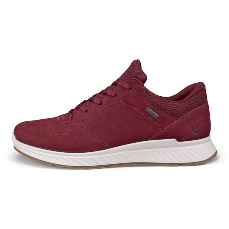 ECCO Sneaker Exostride W Low GTX (wasserdicht, Yak-Leder) rot Damen