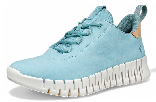 ECCO Sneaker Gruuv Lea (weiches Nappaleder) blau Damen