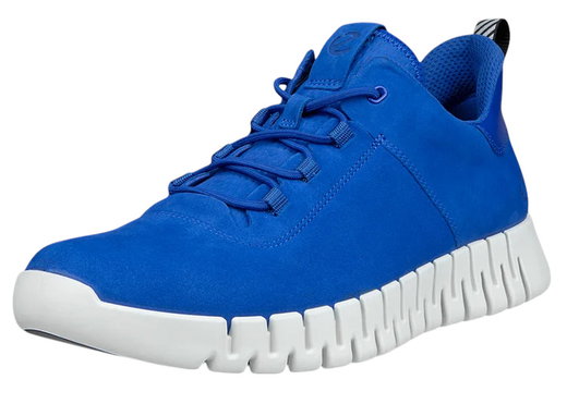 ECCO Sneaker Gruuv Lea (aus Nubukleder) blau Herren