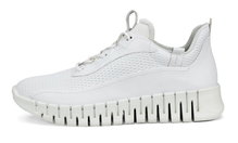 ECCO Sneaker Gruuv (Leather, perforated) white Ladies