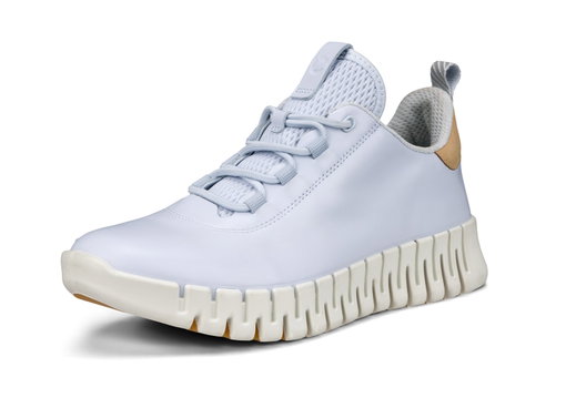 ECCO Sneaker Gruuv Lea (weiches Nappaleder) hellblau Damen
