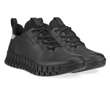ECCO Sneaker Gruuv Lea GTX (ECCO-Leder) schwarz Damen