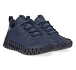 ECCO Sneaker Gruuv Lea GTX (ECCO-Leder) marineblau Damen