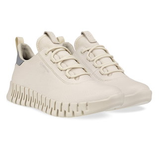 ECCO Sneaker Gruuv Lea GTX (ECCO-Leder) limestone Damen