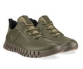 ECCO Sneaker Gruuv Lea GTX (Glattleder) khakigrün Herren