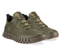ECCO Sneaker Gruuv Lea GTX (Glattleder) khakigrün Herren