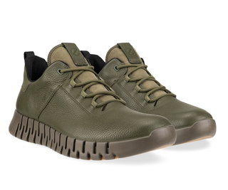 ECCO Sneaker Gruuv Lea GTX (smooth leather) khaki green Men
