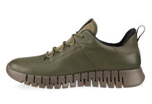 ECCO Sneaker Gruuv Lea GTX (Glattleder) khakigrün Herren