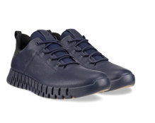 ECCO Sneaker Gruuv Lea GTX (Glattleder) navyblau Herren