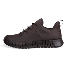 ECCO Sneaker Gruuv Lea GTX (nubuck leather, waterproof) mocha brown men's