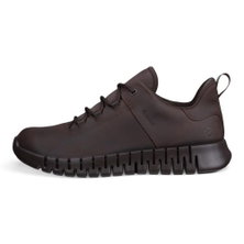 ECCO Sneaker Gruuv Lea GTX (nubuck leather, waterproof) mocha brown men's