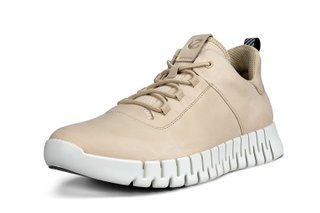 ECCO Sneaker Gruuv Lea (aus Nubukleder) sandbraun Herren