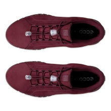 ECCO Sneaker Gruuv Lite WP (Nubukleder, wasserdicht) weinrot Damen