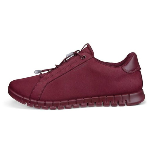 ECCO Sneaker Gruuv Lite WP (Nubukleder, wasserdicht) weinrot Damen