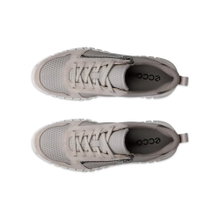 ECCO Sneaker Gruuv Zip Lace (Premium Leather) grey/beige ladies