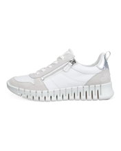 ECCO Sneaker Gruuv Zip Lace (Premium-Leder) weiss Damen
