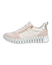 ECCO Sneaker Gruuv Zip Lace (Premium-Leder) beige Damen