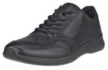 ECCO Sneaker Irving Low Lace (Vollnarbenleder) schwarz Herren