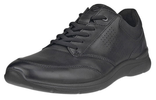 ECCO Sneaker Irving Low Lace (Vollnarbenleder) schwarz Herren