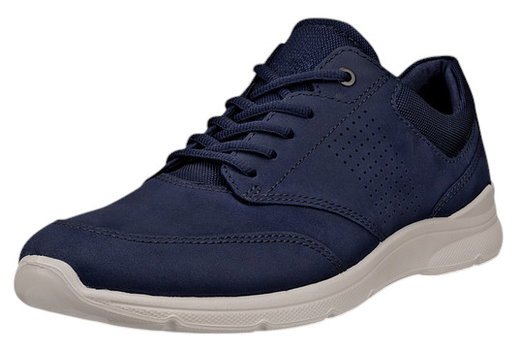 ECCO Sneaker Irving Low Lace (Nubukleder) navyblau Herren