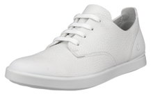 ECCO Sneakers Leisure Lace Up (miękka skóra premium) białe damskie