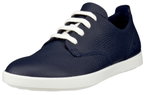 ECCO Sneaker Leisure Lace Up (soft premium leather) navy blue ladies