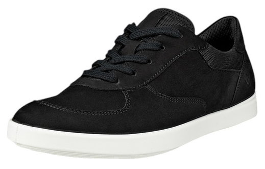 ECCO Sneaker Leisure Oxford (Premium-Leder) schwarz Damen