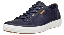 ECCO Sneaker Mens Soft 7 (aus Premium-Leder) navyblau Herren