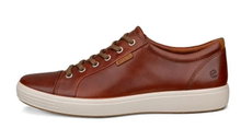 ECCO Sneaker Soft 7 (aus Premium-Leder) cognacbraun Herren
