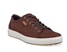 ECCO Sneaker Męski Soft 7 (z premium skóry) ciemnobrązowy Mężczyzna