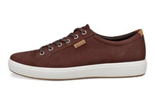 ECCO Sneaker Męski Soft 7 (z premium skóry) ciemnobrązowy Mężczyzna