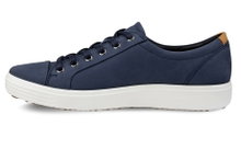 ECCO Sneaker Mens Soft 7 (aus Premium-Leder) marineblau Herren
