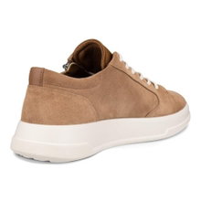 ECCO Move Zip Lace Sneakers (Premium Leather) camel brown Ladies