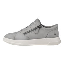 ECCO Sneaker Move Zip Lace (Premium-Leder) grau Damen